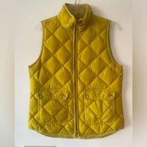 J Crew quilted down vest